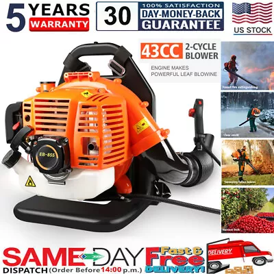 Commercial Gas Leaf Blower Backpack Gas-powered Backpack Lawn Grass Blower 43CC • $113.99