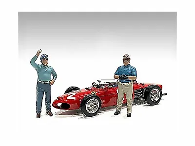  Racing Legends  50's Set Of 2 Diecast Figures For 1/43 American Diorama 76447 • $14.99