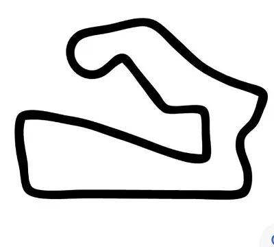 Road America Motor Speedway Course Race Track Outline Motorcycle Vinyl Decal • $3.49