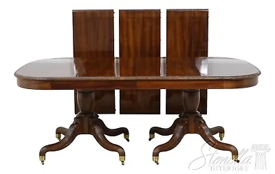 L57563EC: JOHN WIDDICOMB Regency Mahogany Dining Room Table • $5495