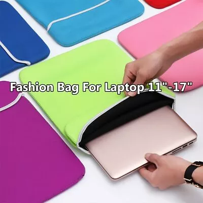 Sleeve Case Cover Notebook Pouch For Lenovo HP Dell Asus 11 13 14 15 17 Inch • £5.54