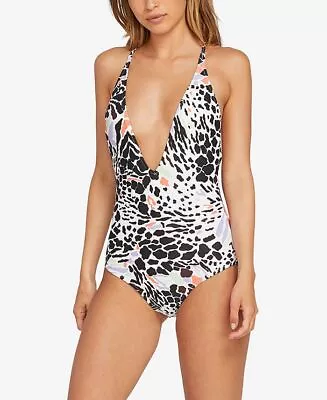 Volcom Junior's Are Zoo Ready One Piece Swimsuit Black Size S • $18.49