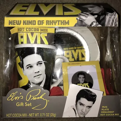 Elvis Presley Gift Set With Mug Plate Ornament And Hot Cocoa NEW KIND OF RHYTHM • $25