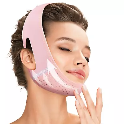 Reusable V Line Lifting Mask With Chin Strap For WomenFace Lift Prevent Sagging • $9.53