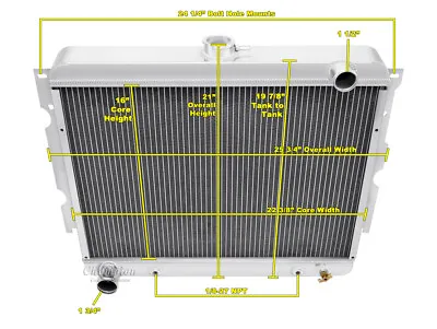 3 Row Radiator For 22 Inch Core Mopar Big Block Configuration • $246.95