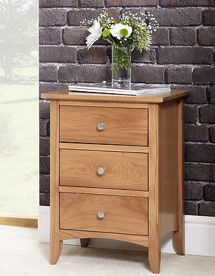 EDWARD HOPPER Oak Furniture Bedside Table Chest Of Drawers Wardrobe ASSEMBLED • £154.99