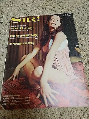 Vintage September 1971 Sir! Jennifer Ames Beauty Cover Adult Time Jones Godiva • $19.99