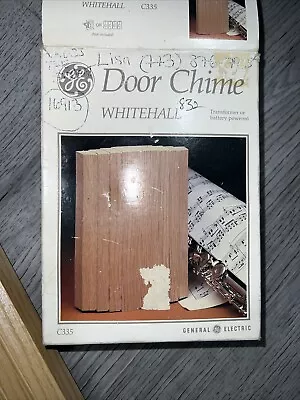 GE Door Chime C335 1988 General Electric Sherwood In Package MCM Vintage • $25