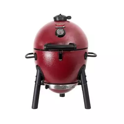 Char-Griller Akorn Jr. 14 In. Portable Kamado Charcoal Grill In Red E06614 • $119