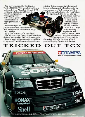 Tamiya TGX-Mk 1TS RC Mercedes Print Ad Vintage Ephemera Wall Art Decor • $17.99