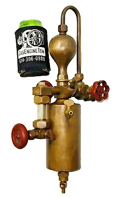 1 Pint MICHIGAN LUBRICATOR Brass Hydrostatic Cylinder OILER Steam Old Hit Miss • $259.99