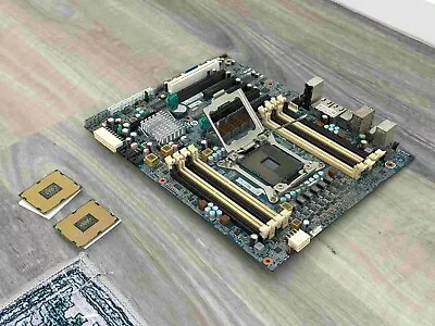 Hp 619559-001 Motherboard And 2x Intel Xeon E5-2600 CPUs Combo For HP-z620 • $60