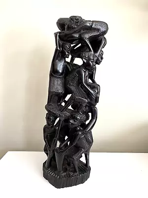 African Makonde Tree Of Life | African Mask Wood Carving | African Art Ebony • $125