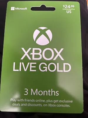 [FAST DELIVERY!] XBOX LIVE GOLD / GAME PASS CORE 3 Months Membership Xbox • $25