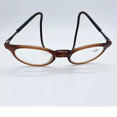 New Click Magnetic Front Connect Reading Eyeglasses Full Rim Glasses Folding • $12.99