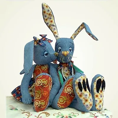 £8.49 • Buy Raggedy Rabbit Soft Toy Bunny Sewing Pattern. Perfect To Recycle Your Denims !