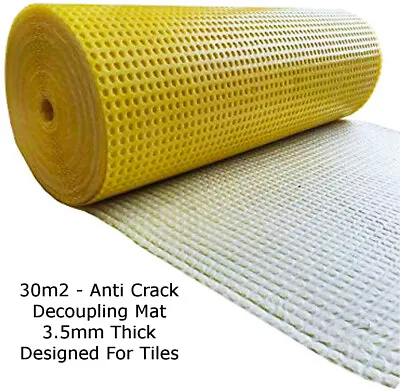 Decoupling Membrane Waterproof Matting For Tiling Uncoupling - Anti Crack Mat • £79.99