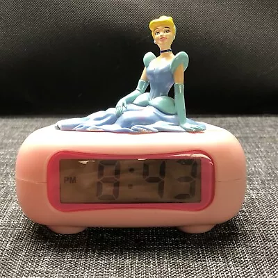 $15 • Buy VTG Disney Princess Cinderella Digital Alarm Clock Pink
