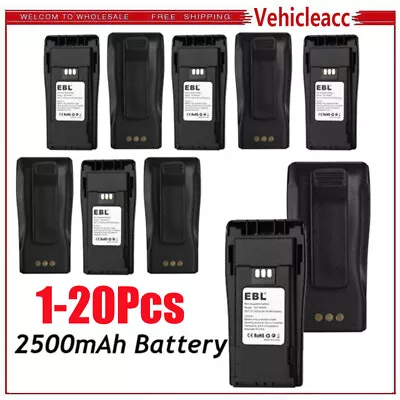 Lot 2500mAh NNTN4496 NNTN4851 Battery For Motorola PR400 EP450 CP150 CP200 CP040 • $287.99