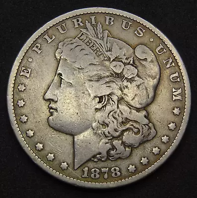 1878 Morgan Silver Dollar - 7 Tail Feathers Rare Variety Circulated- Free Ship! • $45