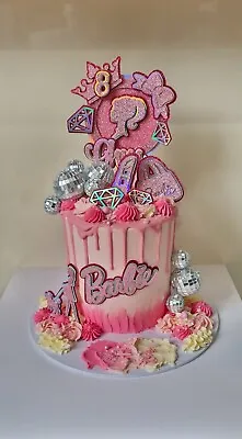 Barbie Personalised  Cake Topper Set Full Package • £16