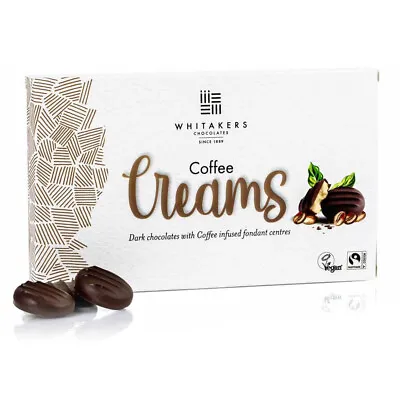 Whitakers Chocolate Dark Chocolate Coffee Creams 150g – 15 Pieces (Pack Of 7) • £19.95