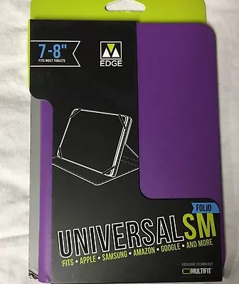 M Edge 7-8  Purple Universal Tablet Case SM M Edge Apple Samsung Amazon Google • $9.59