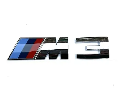 Fit For BMW M3 Silver Chrome Style Rear Trunk Emblem Badge M Sticker • $22.25