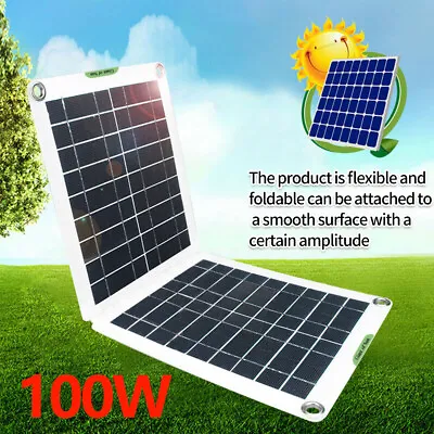 £15.99 • Buy Solar Panel Folding Portable Power Charger USB Travel Camping Phone Charger UK