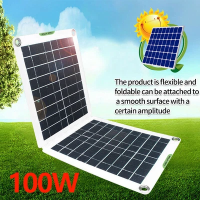 £15.99 • Buy Solar Panel Folding Portable Power Charger USB Travel Camping Phone Charger UK