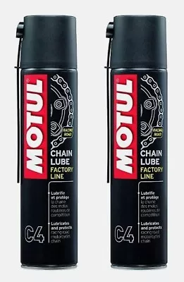 Motul Chain Lube Factory Line Motorcycle Bike TWO CANS PAIR XRING ORING ZRING • $26.95