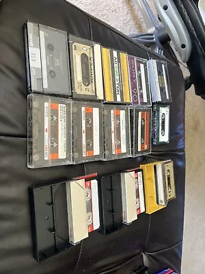 13 Used Cassette Tape Lot  TDK Ampex Sony Basf Performance Maxwell Scotch • $25