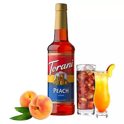 Torani Peach Cocktail Syrup Mocktail Mixer Ice Tea 750ml Cordial • £7.99