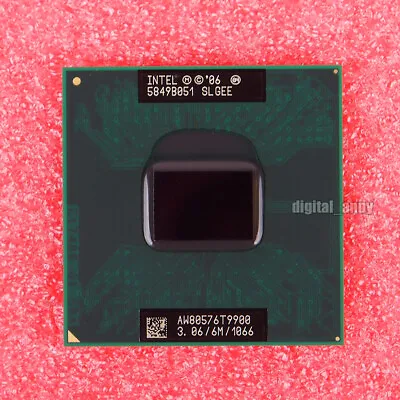 Intel Core 2 Duo Mobile T9900 3.06GHz Dual-Core SLGEE Socket M CPU Processor • $38.79