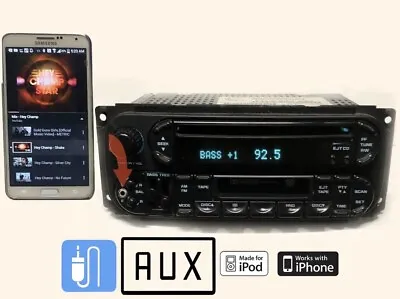 03 JEEP DODGE Durango Ram FM Radio CD Cassette Radio RDS RAZ RBU RBP Aux Input • $277