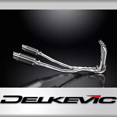 Kawasaki ZX-14 Ninja  Delkevic 4-2 Exhaust 8 Carbon Round Muffler 08-11  • $775.99