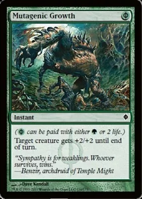 MTG-1x-Heavy Play English-Mutagenic Growth - Foil-New Phyrexia • $6.74