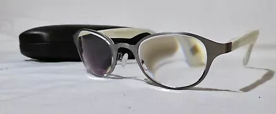 Marchon NYC Uptown Chuck Eyeglass Frame 46-21-140 Silver/pearl Eyewear • $49.99