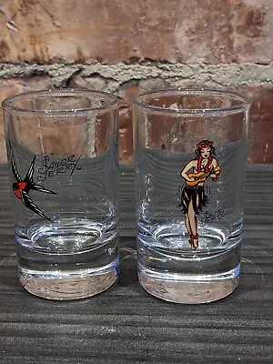 Sailor Jerry Spiced Rum Extra Large Shot Glass X2 • £14