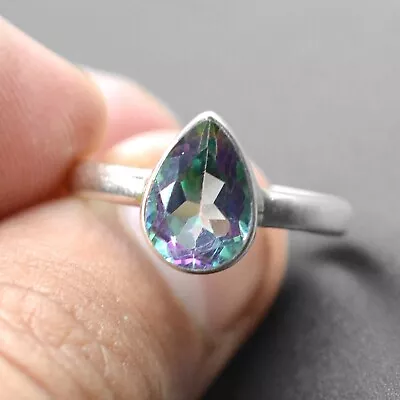 Wonderfull Mystic Topaz Gemstone 925 Sterling Silver Handmade Ring All Size • $17.10