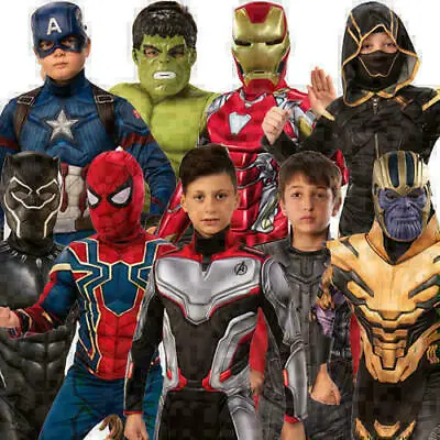 Kids Boys Spiderman Ironman Thor Hulk Cosplay Costume Fancy Halloween 3-11 Years • $24.81