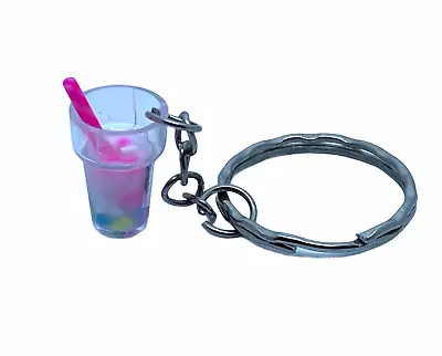 £2.75 • Buy Funky Novelty Cute Mini 3D Food Milkshake Resin Keyring Key Chain Buckle Charm