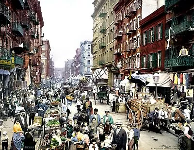 1900 Mulberry St New York City New York Vintage Photograph 8.5  X 11  Reprint • $13.58