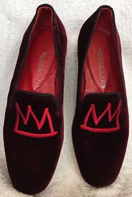 Modern Vise Red Velvet Shoe Size 38 • $80