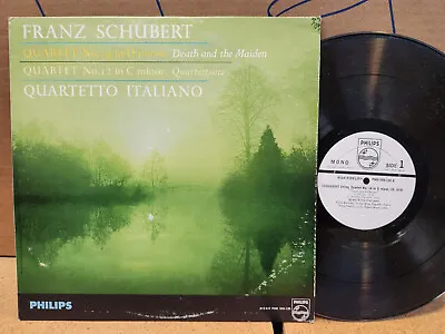 Schubert: Quartet 14 & 12 - Quartetto Italiano (LP 1966 PROMO White Label) • $16.99