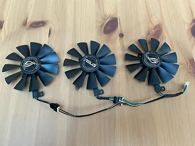 GPU Fan For ASUS STRIX GTX 1060 1070/Ti 1080/Ti 980Ti R9 390X/390 RX 480 580 NEW • £6.45