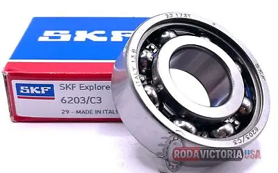 SKF 6203 C3 DEEP GROOVE BALL BEARING OPEN TYPE NO SEALS 17x40x12mm • $8