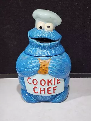 RARE Vintage Cookie Monster Cookie Jar Muppet's Cookie Chef Demand Marketing • $187.49