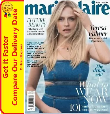 Marie Claire Australia Magazine July 2023 Teresa Palmer Future Beauty • $13.90