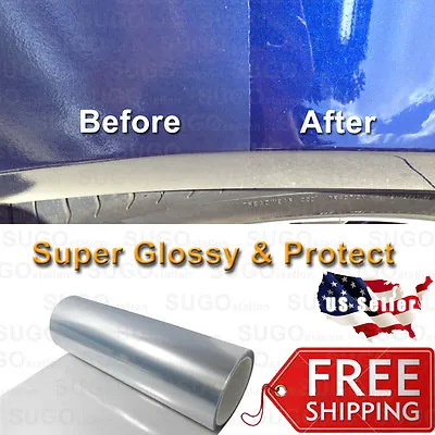 5FT X 24  Clear Bra Sheet Paint Protection Film Vinyl Wrap Anti-Scratch Shield • $19.99